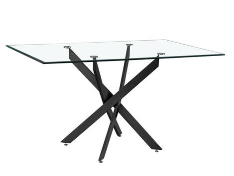 MESA DE COMEDOR CON CRISTAL NENCY