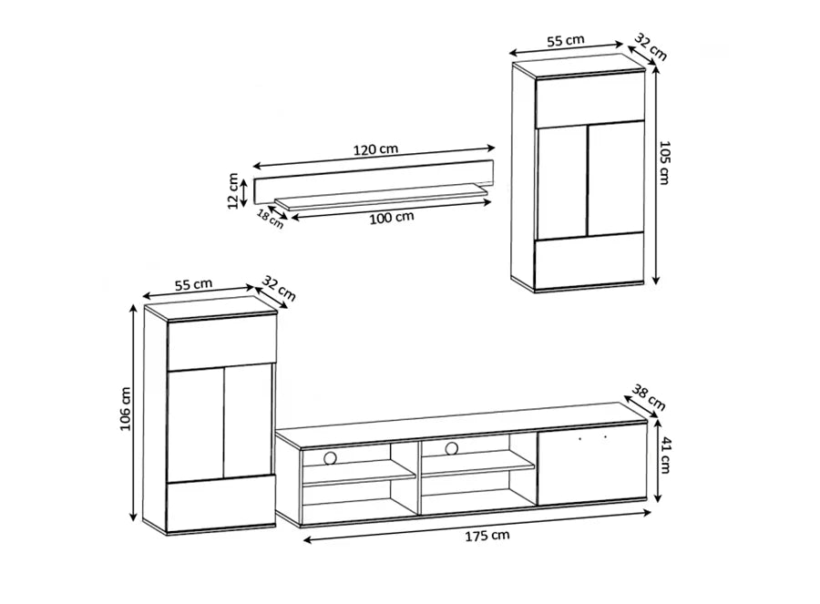 Muebles Salón Modernos Liam