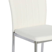 silla en color blanco polipiel