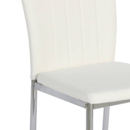 silla en color blanco polipiel