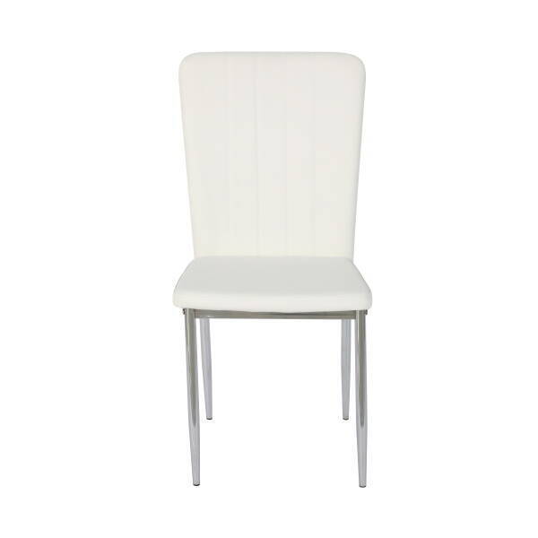 silla en color blanco polipiel