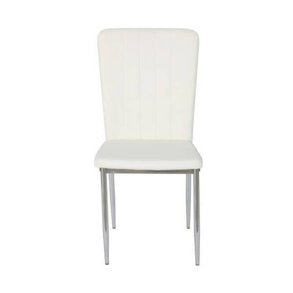 silla en color blanco polipiel