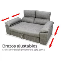 SOFA CAMA PRAGA  190cm GRIS CEMENTO