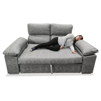 SOFA CAMA PRAGA  190cm GRIS CEMENTO