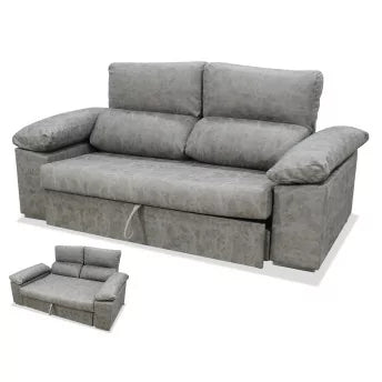 SOFA CAMA PRAGA  190cm GRIS CEMENTO