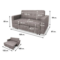 SOFA CAMA PEQUEÑO CANADA 169CM