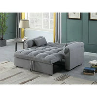 SOFA CAMA PEQUEÑO GRIS 160CM GIJON