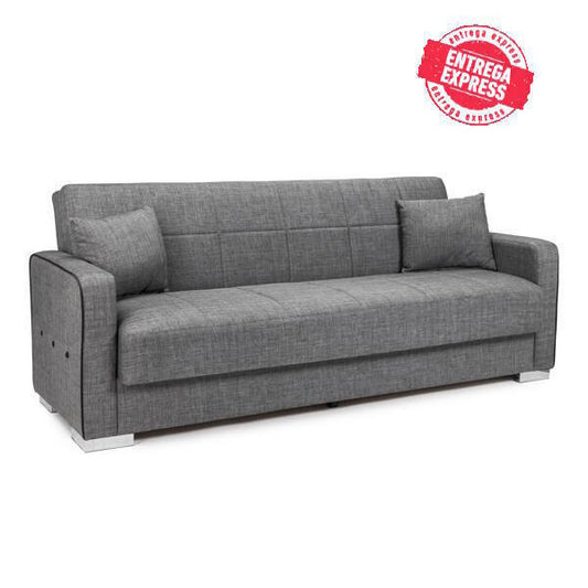 sofa cama gris pequeño 