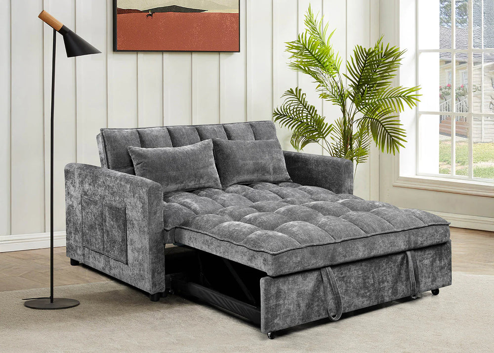 SOFA CAMA PEQUEÑO GRIS MONTANA 136CM