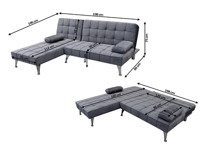 SOFA CAMA CHAISELONGUE ALDO 198cm