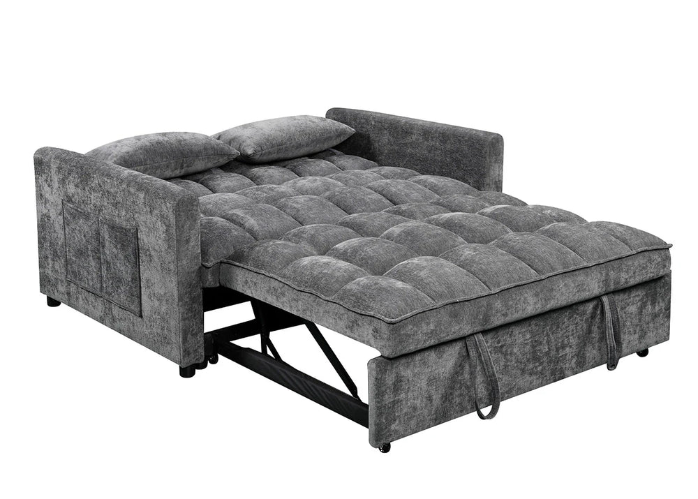 SOFA CAMA PEQUEÑO GRIS MONTANA 136CM