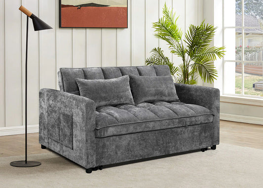 SOFA CAMA PEQUEÑO GRIS MONTANA 136CM