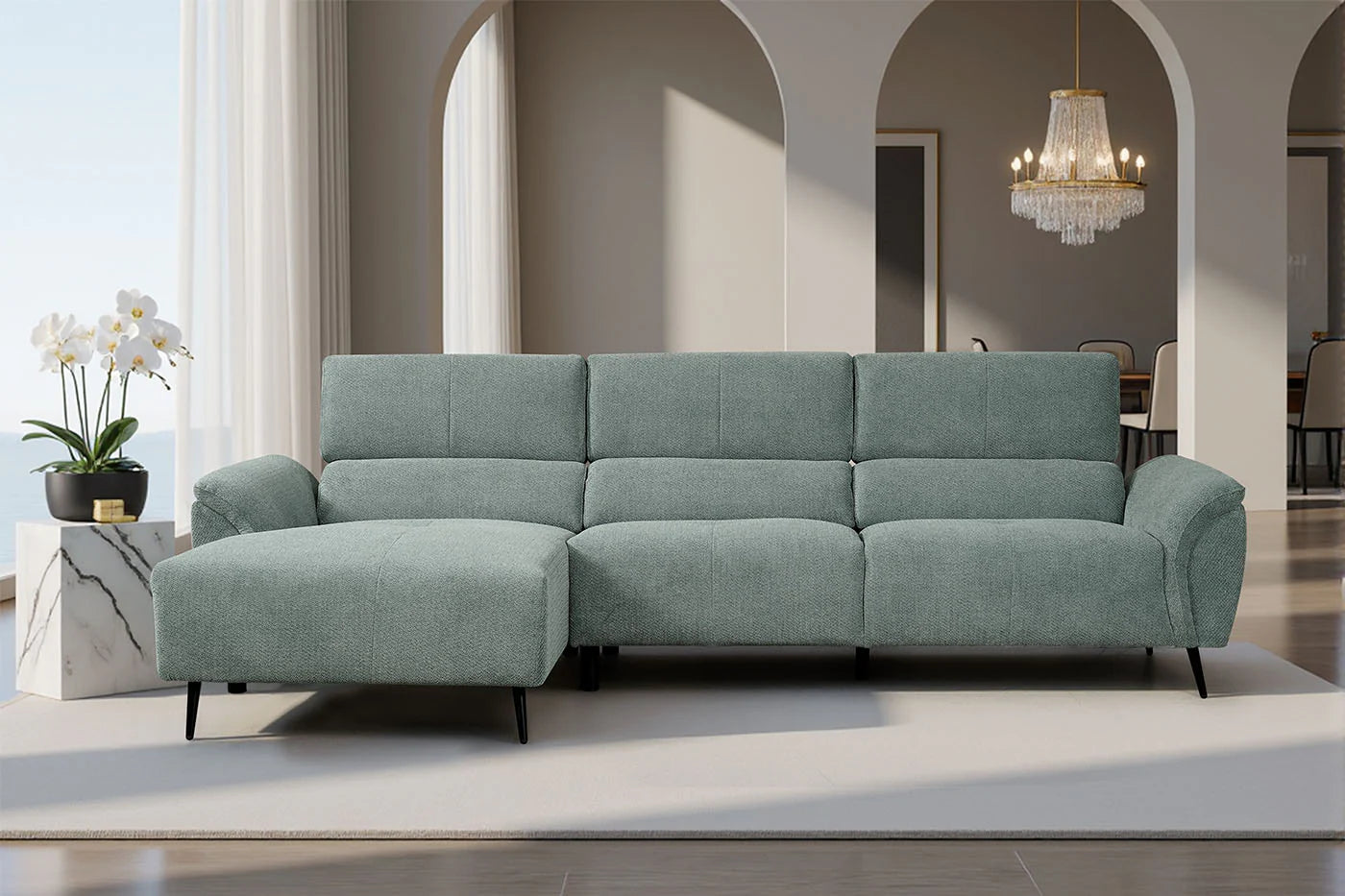 SOFA CHAISE LONGUE MAD 284 cm | Sofá Moderno y Acogedor para Casa