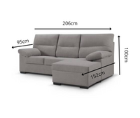 CHAISELONGUE MOD VERACRUZ TAP. GREEN PERLA