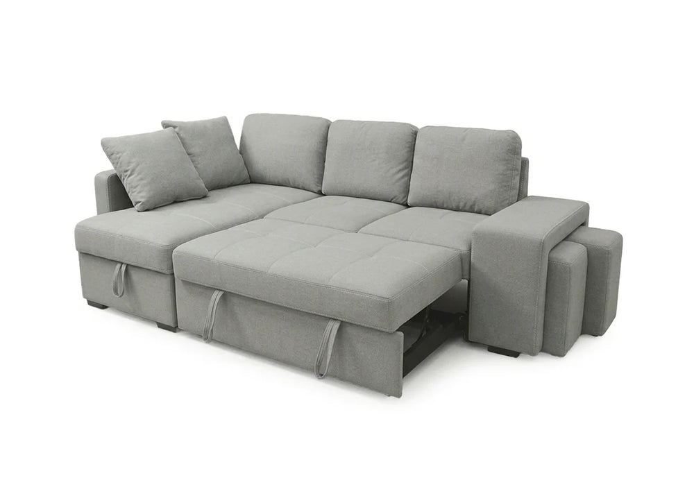 SOFÁ CAMA CON CHAISELONGUE 250cm GRIS